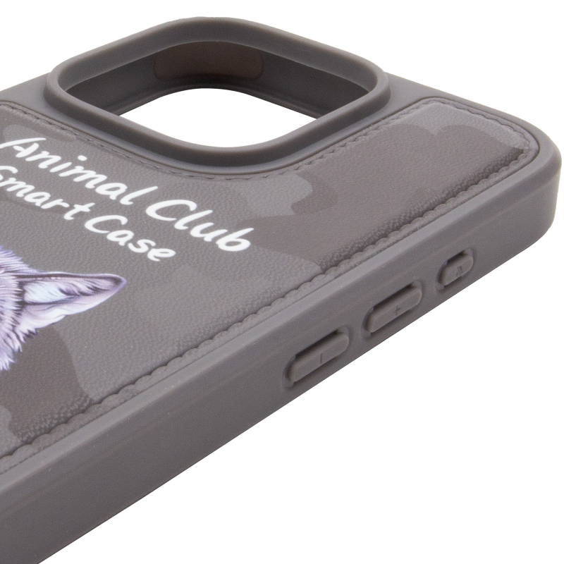 TPU+PC чохол Animal Club для Apple iPhone 16 Pro Max (6.9"), Titanium Gray 3, TPU+PC, купити оптом з доставкою
