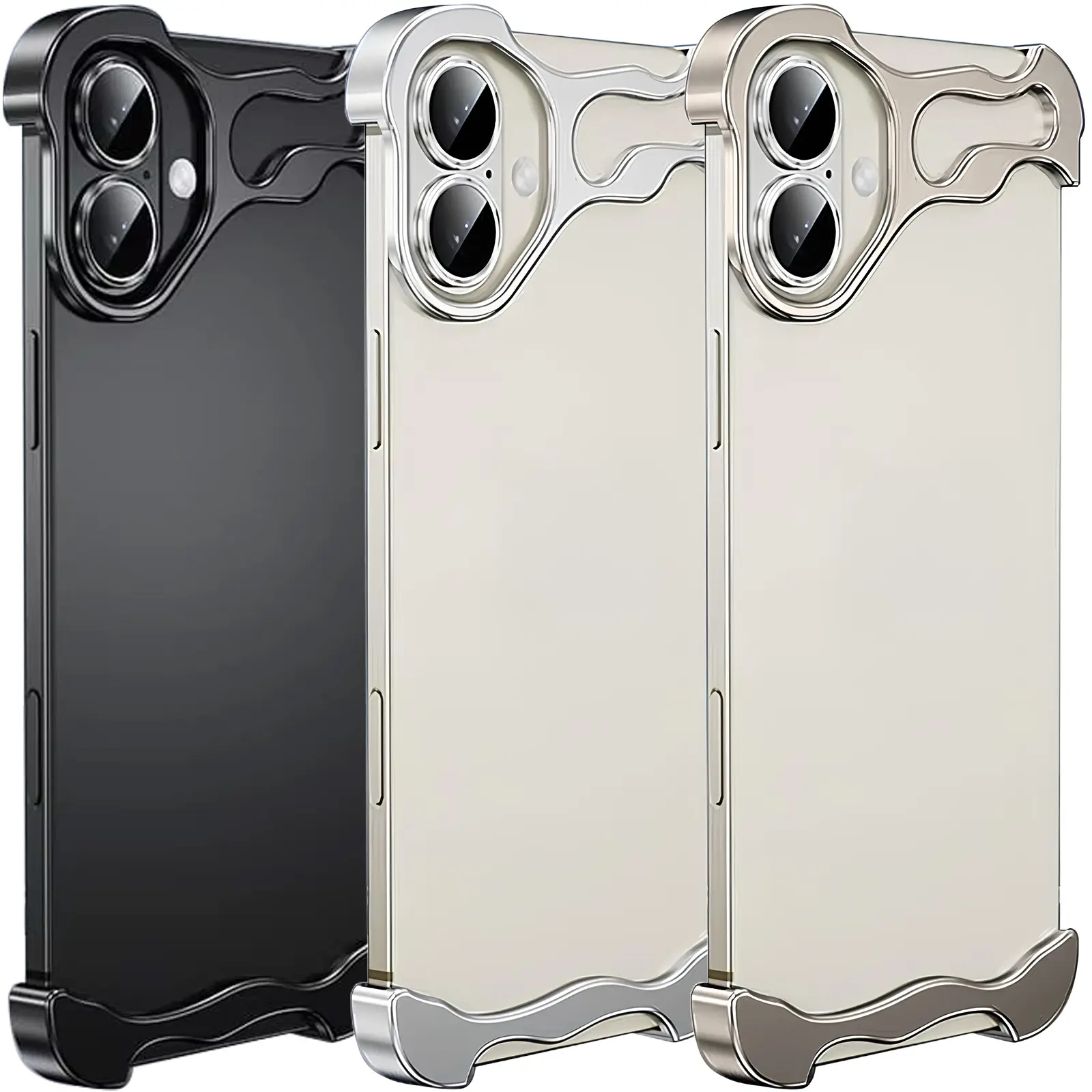 Чехол Minimalist Metal Bumper для Apple iPhone 17 (6.3"), Алюминий, купить оптом с доставкой