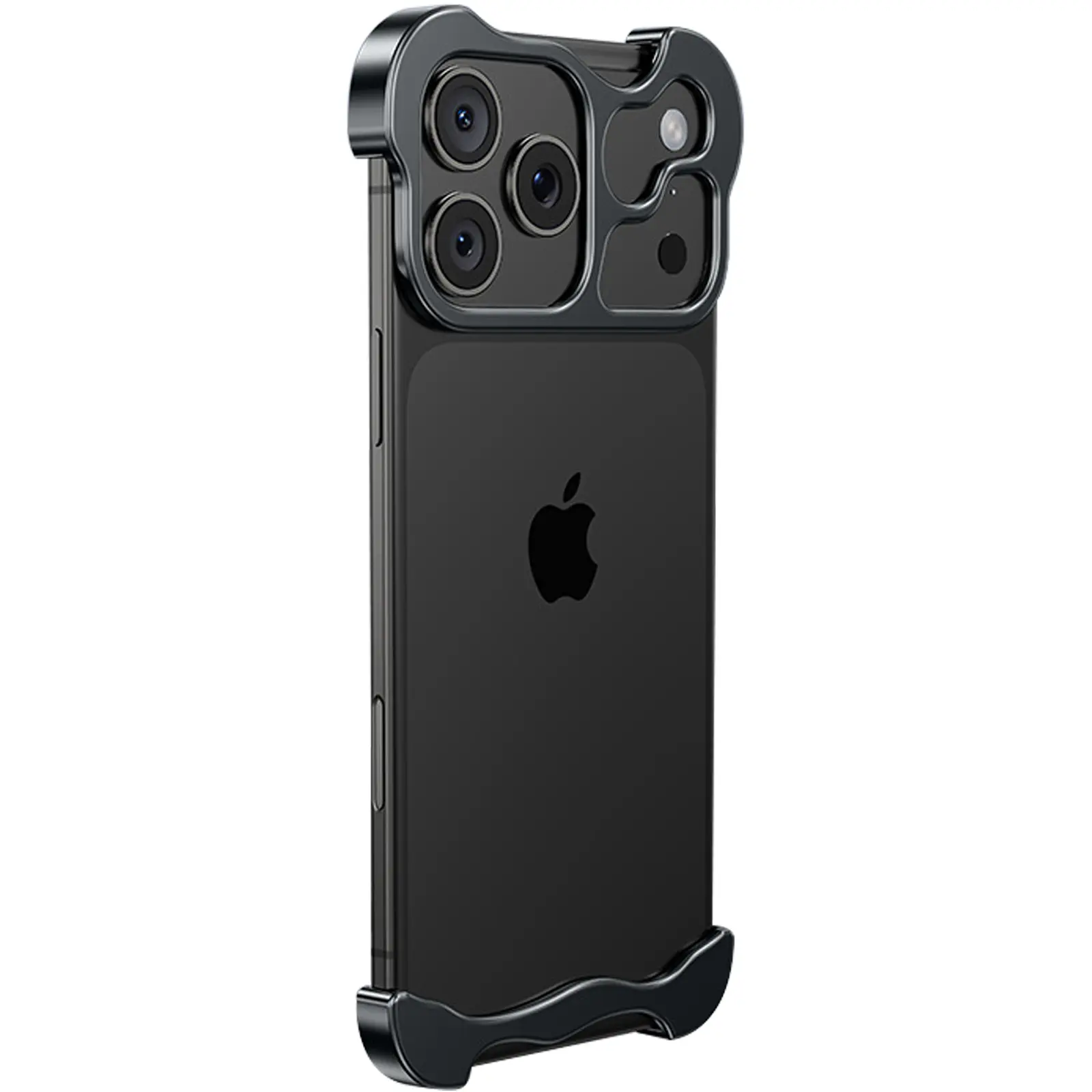 Чехол Minimalist Metal Bumper для Apple iPhone 17 Pro (6.3"), Black, Алюминий, купить оптом с доставкой