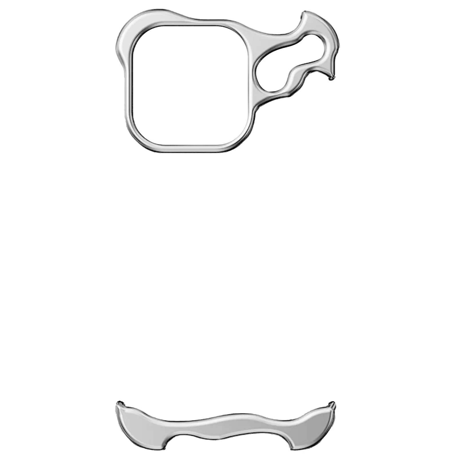 Чехол Minimalist Metal Bumper для Apple iPhone 17 Pro (6.3"), Silver 1, Алюминий, купить оптом с доставкой