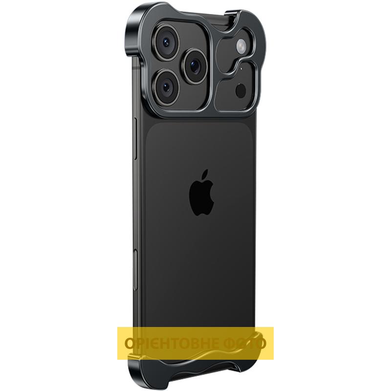 Металлический безрамочный чехол Bumper для Apple iPhone 17 Air (6.5) с защитой линз на картинке №1