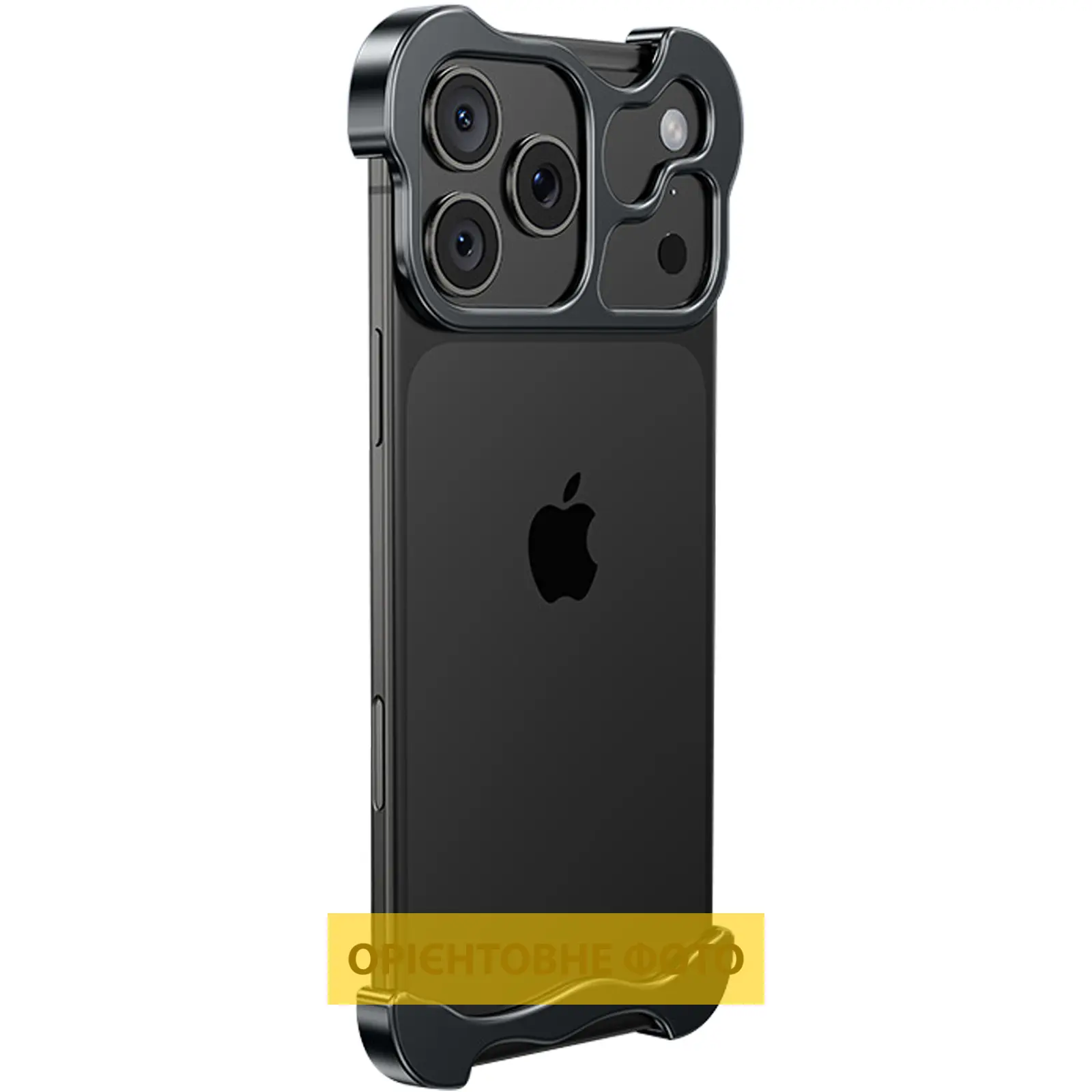 Чохол Minimalist Metal Bumper для Apple iPhone 17 Air (6.5"), Black, Алюміній, купити оптом з доставкою