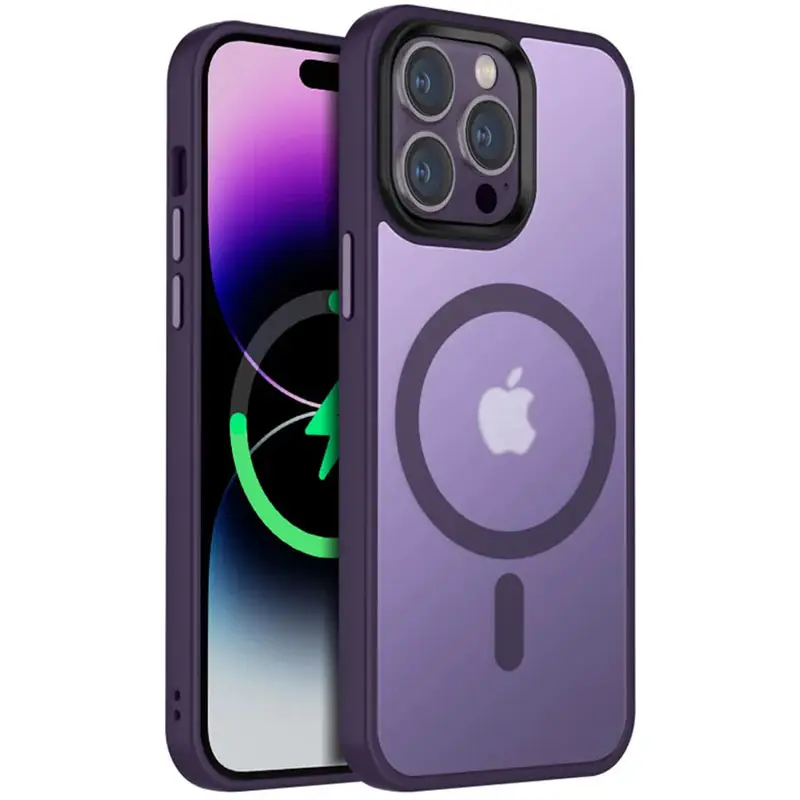 Чехол Ummi Colorful with MagSafe для Apple iPhone 12 Pro Max (6.7"), Темно-фиолетовый / Dark Purple, TPU+PC, купить оптом с доставкой