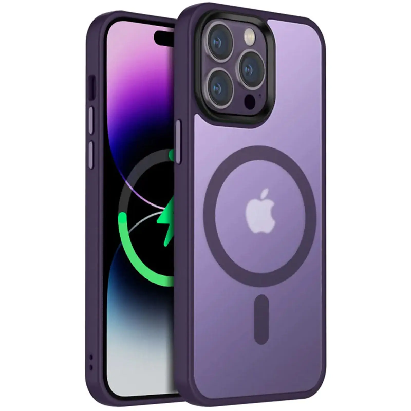 Чехол Ummi Colorful with MagSafe для Apple iPhone 12 Pro Max (6.7"), Темно-фиолетовый / Dark Purple, TPU+PC, купить оптом с доставкой