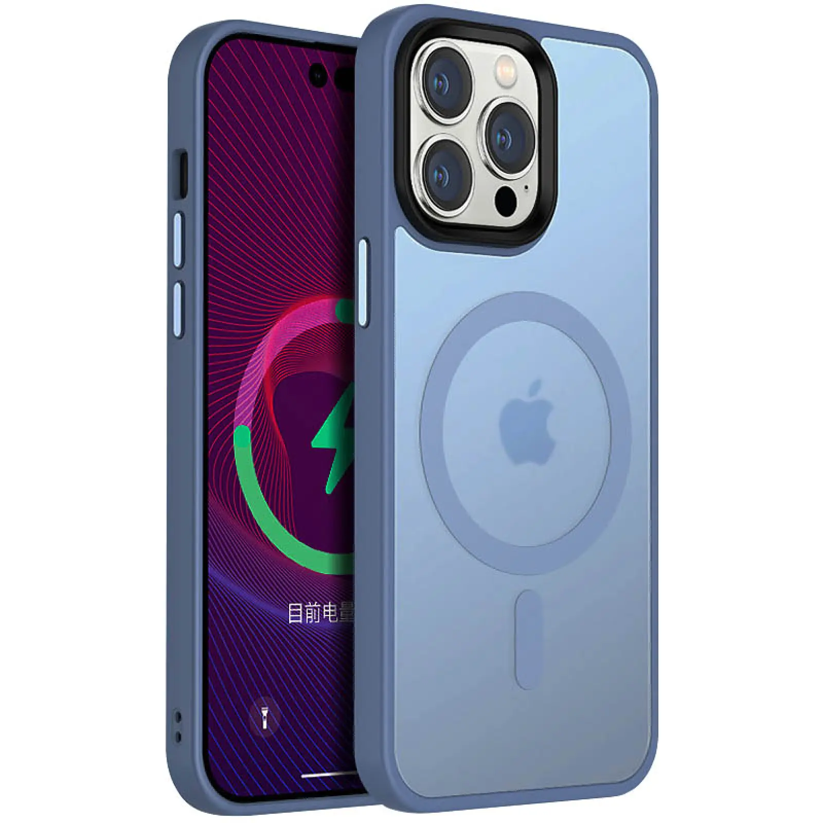 Чехол Ummi Colorful with MagSafe для Apple iPhone 13 Pro Max (6.7"), Голубой / Sierra Blue, TPU+PC, купить оптом с доставкой