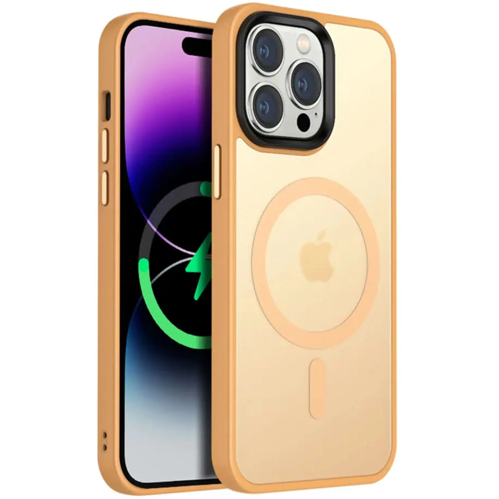 Чехол Ummi Colorful with MagSafe для Apple iPhone 13 Pro (6.1"), Персиковый / Orange, TPU+PC, купить оптом с доставкой