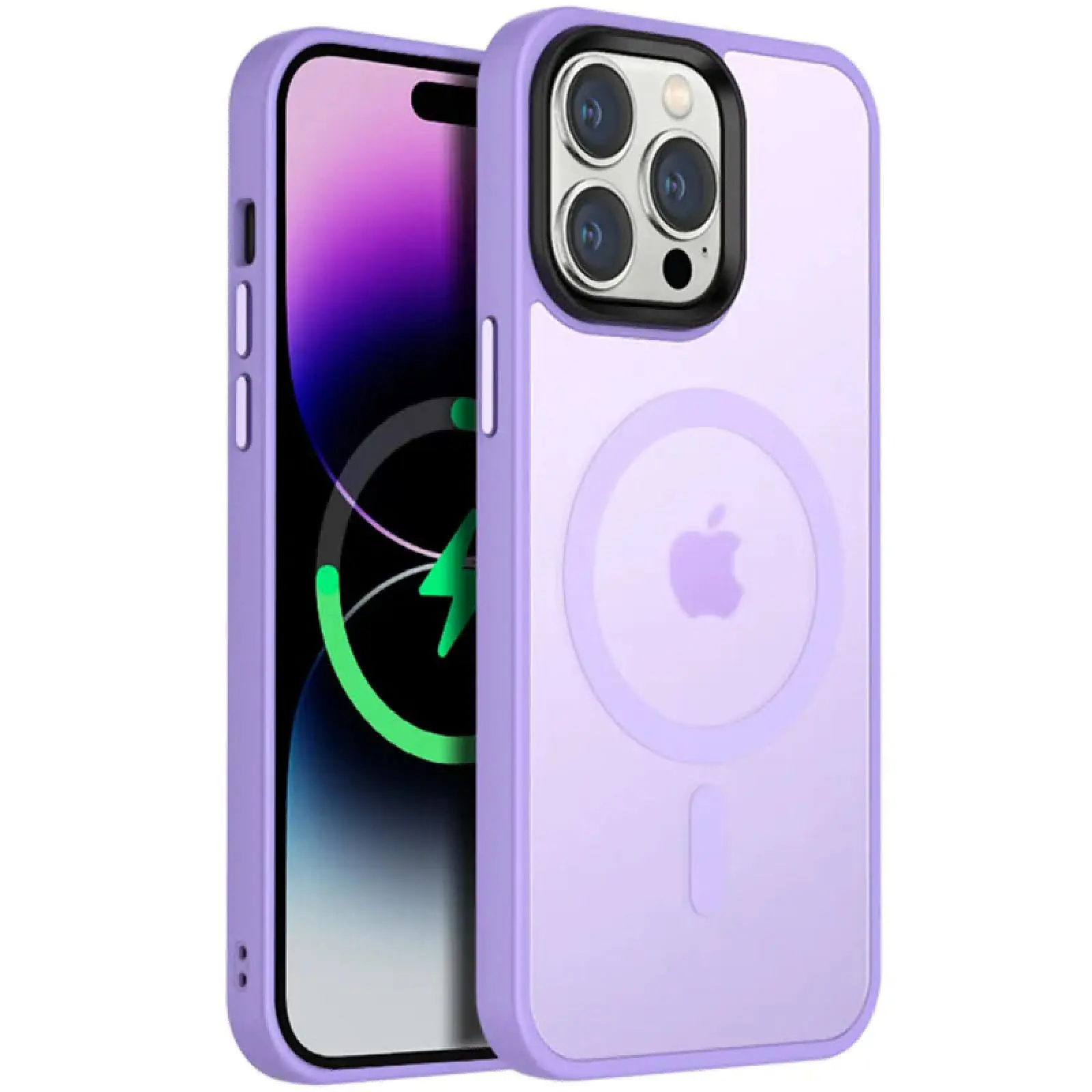Чехол Ummi Colorful with MagSafe для Apple iPhone 13 Pro (6.1"), Сиреневый / Light Purple, TPU+PC, купить оптом с доставкой
