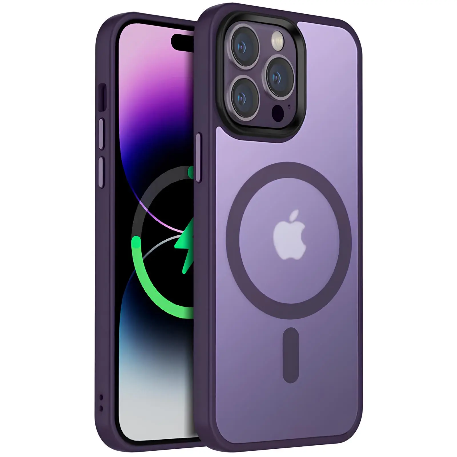 Чехол Ummi Colorful with MagSafe для Apple iPhone 14 Pro (6.1"), Темно-фиолетовый / Dark Purple, TPU+PC, купить оптом с доставкой