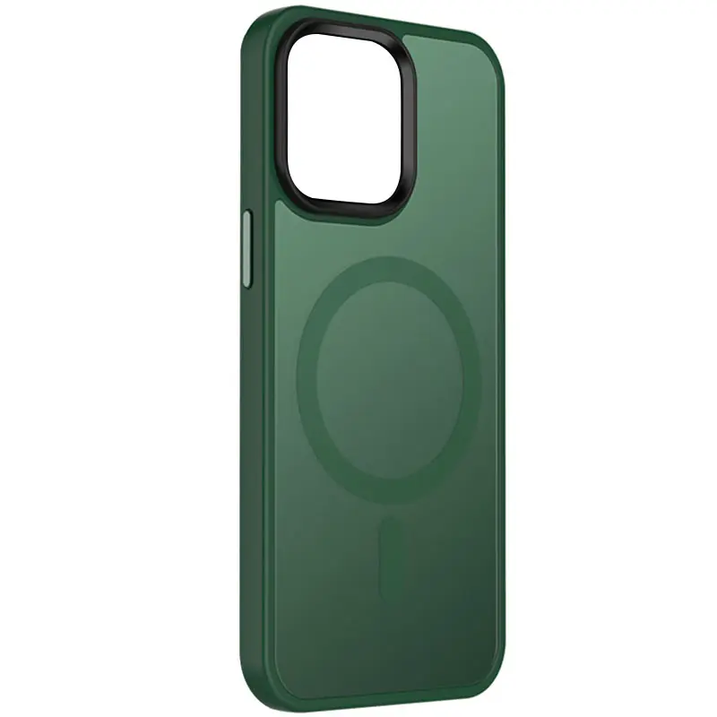 Чехол Ummi Colorful with MagSafe для Apple iPhone 15 Plus (6.7"), Зеленый / Dark Green, TPU+PC, купить оптом с доставкой
