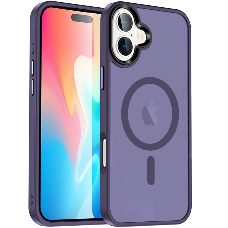 Чехол Ummi Colorful with MagSafe для Apple iPhone 16 (6.1"), Темно-фиолетовый / Dark Purple, TPU+PC, купить оптом с доставкой
