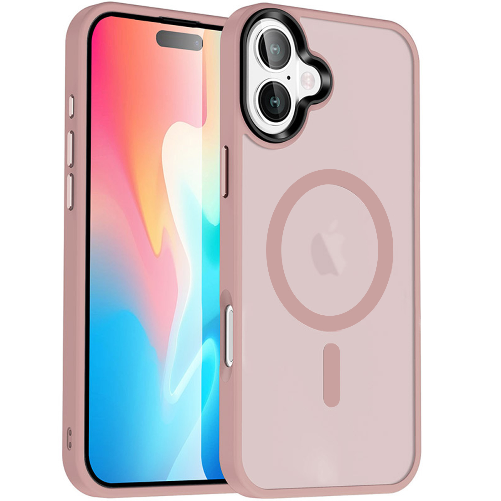 Чехол Ummi Colorful with MagSafe для Apple iPhone 16 (6.1"), Розовый / Pink, TPU+PC, купить оптом с доставкой