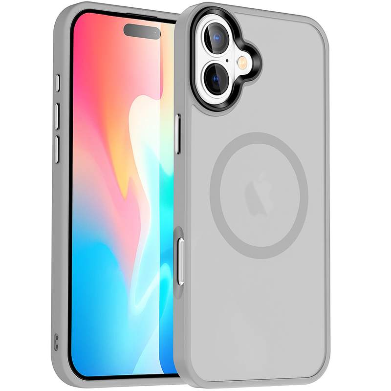 Чехол Ummi Colorful with MagSafe для Apple iPhone 16 (6.1"), Серый / Grey, TPU+PC, купить оптом с доставкой