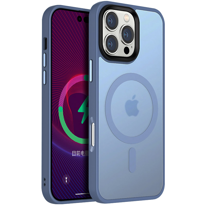 Чехол Ummi Colorful with MagSafe для Apple iPhone 16 Pro Max (6.9"), Голубой / Sierra Blue, TPU+PC, купить оптом с доставкой