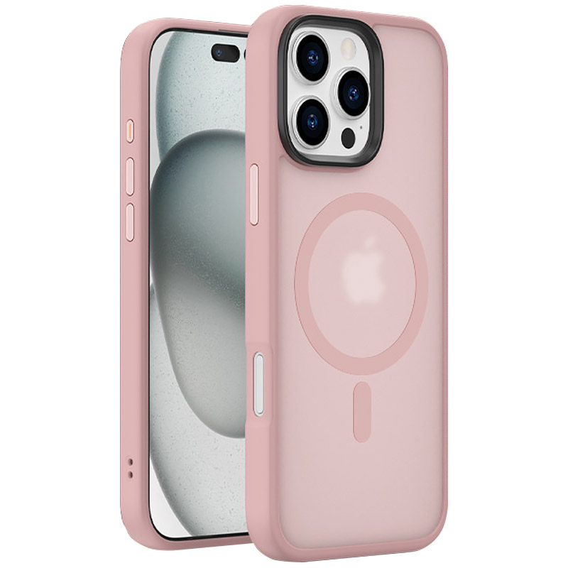 Чехол Ummi Colorful with MagSafe для Apple iPhone 16 Pro Max (6.9"), Розовый / Pink, TPU+PC, купить оптом с доставкой