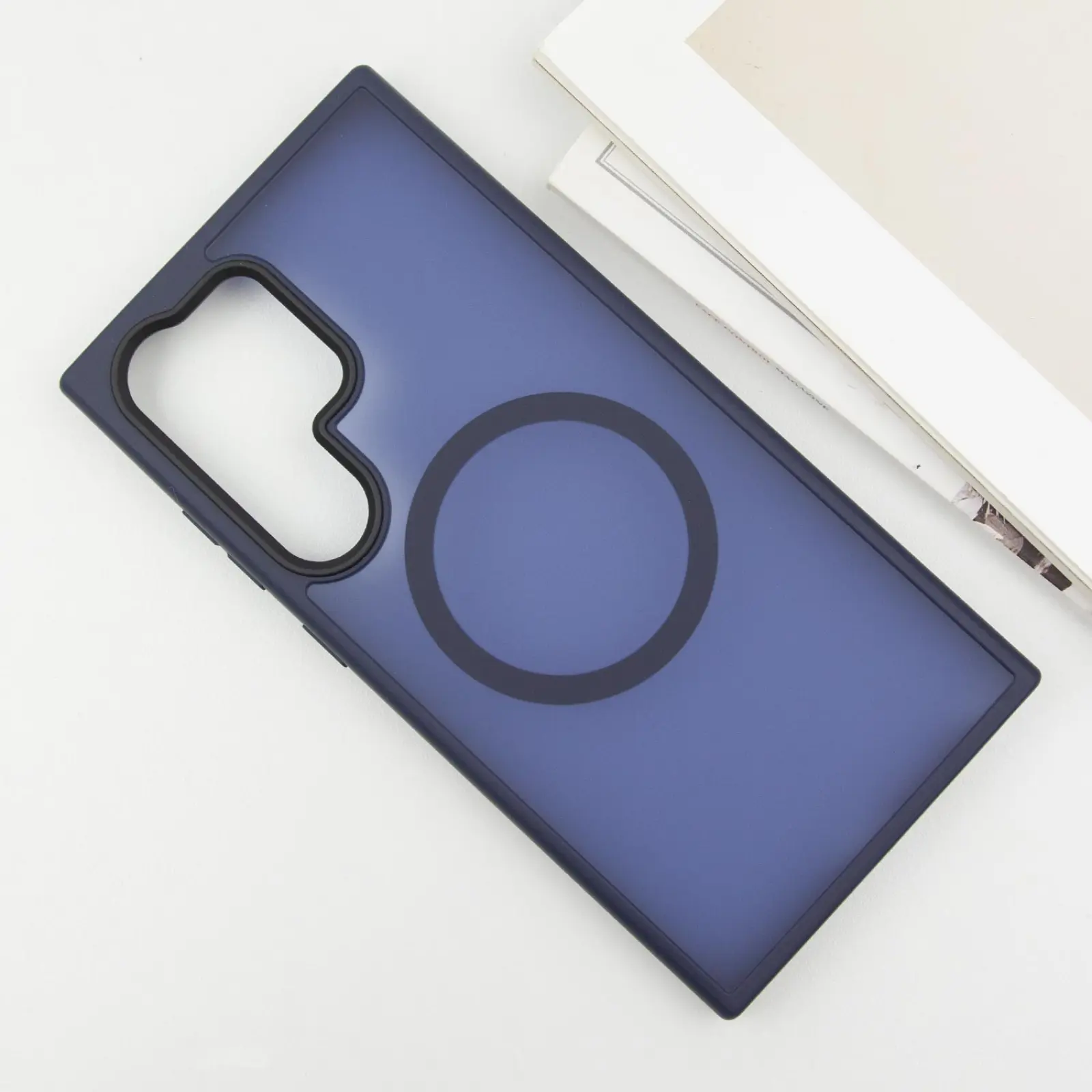 Чохол Ummi Colorful with MagSafe для Samsung Galaxy S25 Ultra, Синій / Navy Blue 1, TPU+PC, купити оптом з доставкою