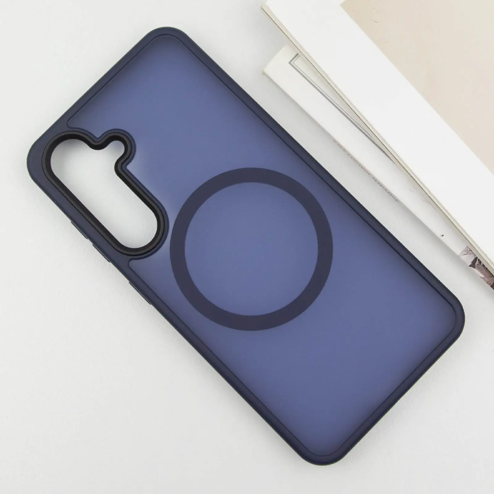 Чохол Ummi Colorful with MagSafe для Samsung Galaxy S25, Синій / Navy Blue 2, TPU+PC, купити оптом з доставкою