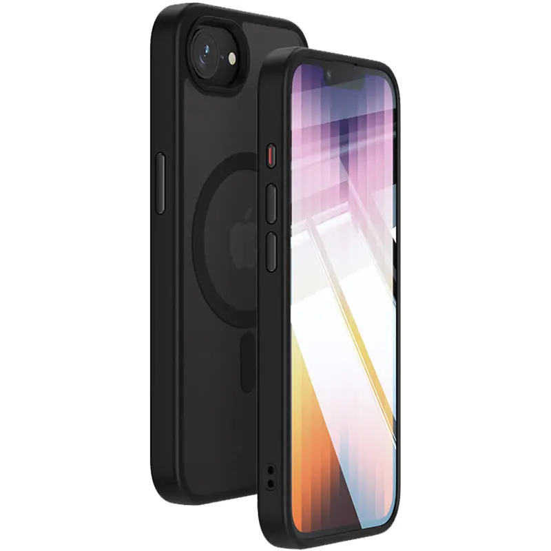 Чехол Ummi Colorful with MagSafe для Apple iPhone 16e / 17e (6.1"), Черный / Black, TPU+PC, купить оптом с доставкой