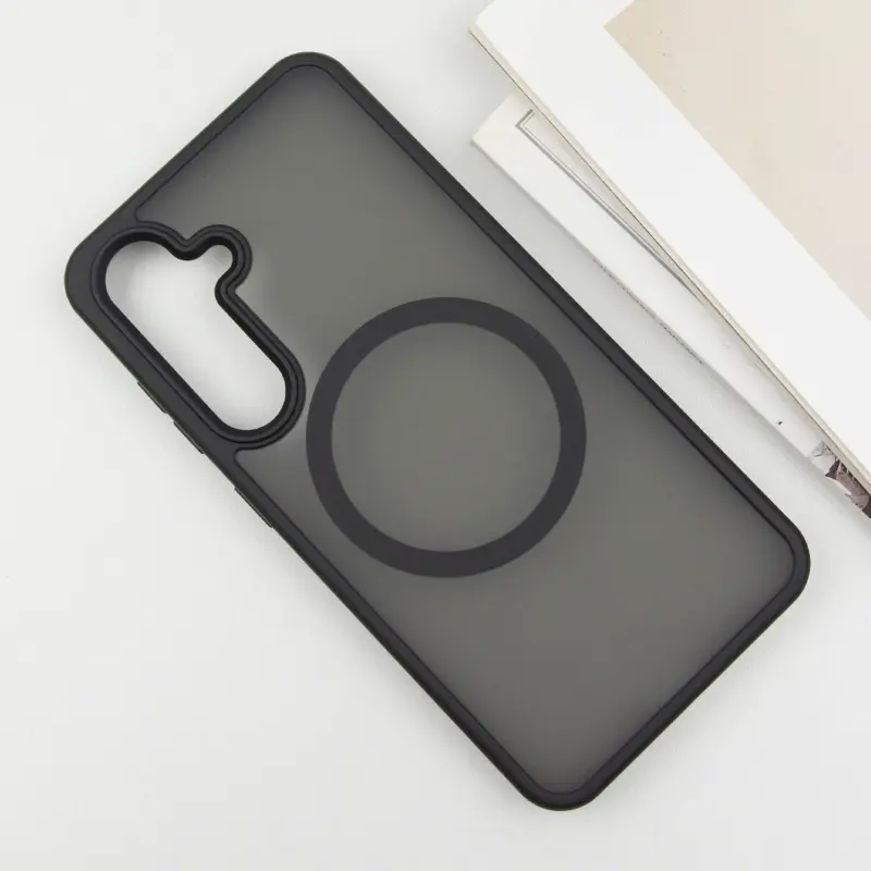 Чехол Ummi Colorful with MagSafe для Samsung Galaxy S26, Черный / Black 2, TPU+PC, купить оптом с доставкой