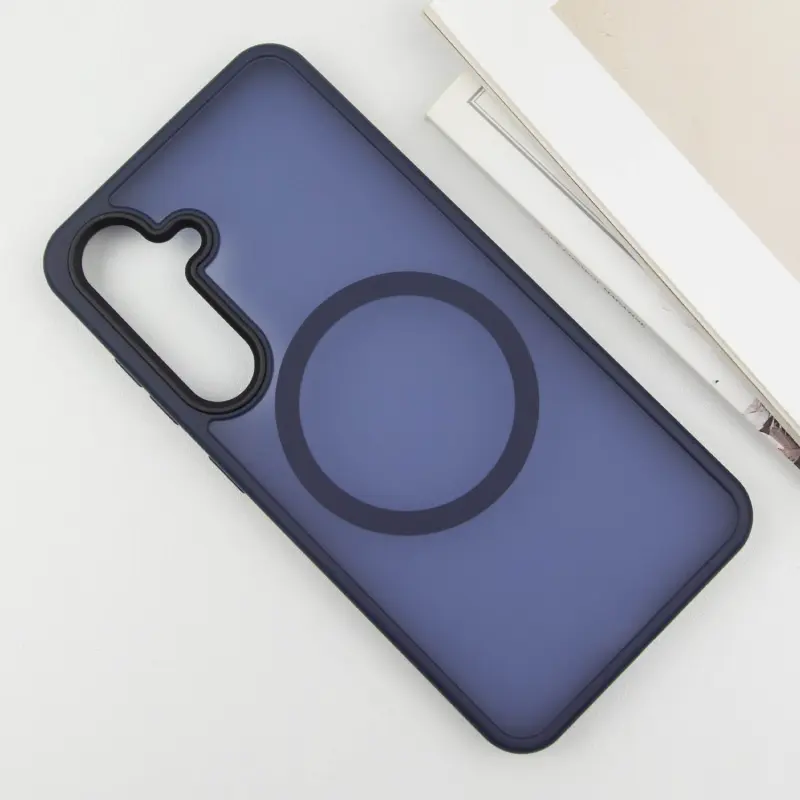 Чехол Ummi Colorful with MagSafe для Samsung Galaxy S26+, Синий / Navy Blue 2, TPU+PC, купить оптом с доставкой