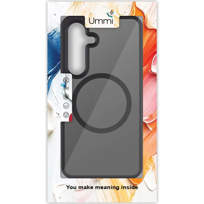 Чехол Ummi Colorful with MagSafe для Samsung Galaxy S26+, Черный / Black 3, TPU+PC, купить оптом с доставкой