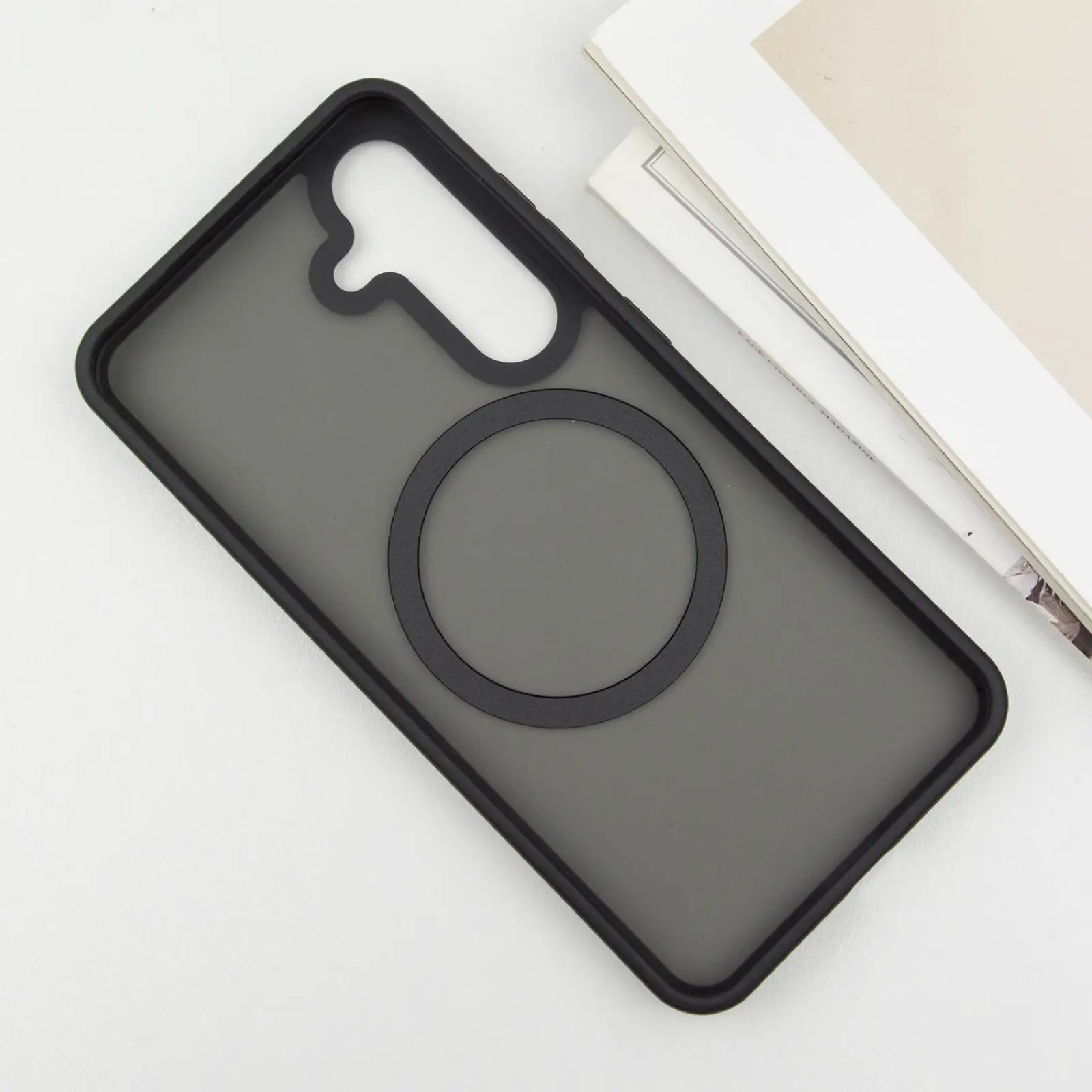 Чехол Ummi Colorful with MagSafe для Samsung Galaxy S26+, Черный / Black 4, TPU+PC, купить оптом с доставкой