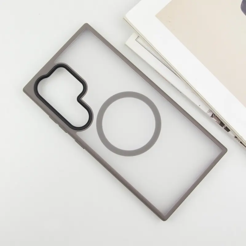 Чехол Ummi Colorful with MagSafe для Samsung Galaxy S26 Ultra, Серый / Grey 1, TPU+PC, купить оптом с доставкой