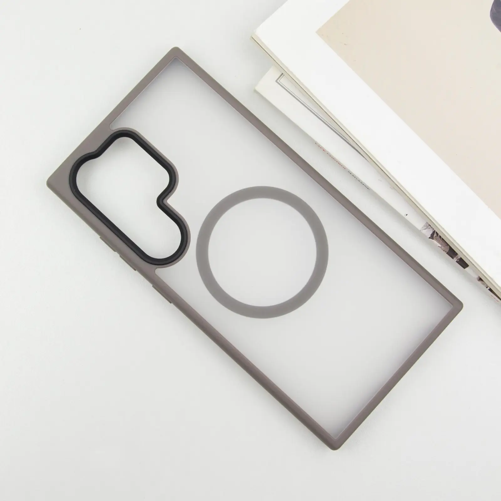 Чехол Ummi Colorful with MagSafe для Samsung Galaxy S26 Ultra, Серый / Grey 1, TPU+PC, купить оптом с доставкой