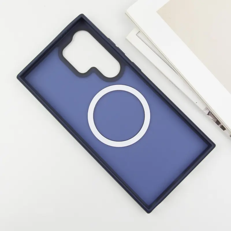 Чехол Ummi Colorful with MagSafe для Samsung Galaxy S26 Ultra, Синий / Navy Blue 2, TPU+PC, купить оптом с доставкой