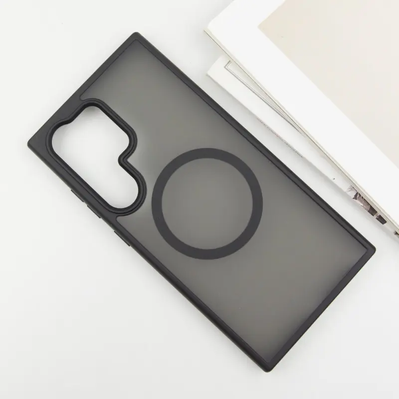 Чехол Ummi Colorful with MagSafe для Samsung Galaxy S26 Ultra, Черный / Black 1, TPU+PC, купить оптом с доставкой