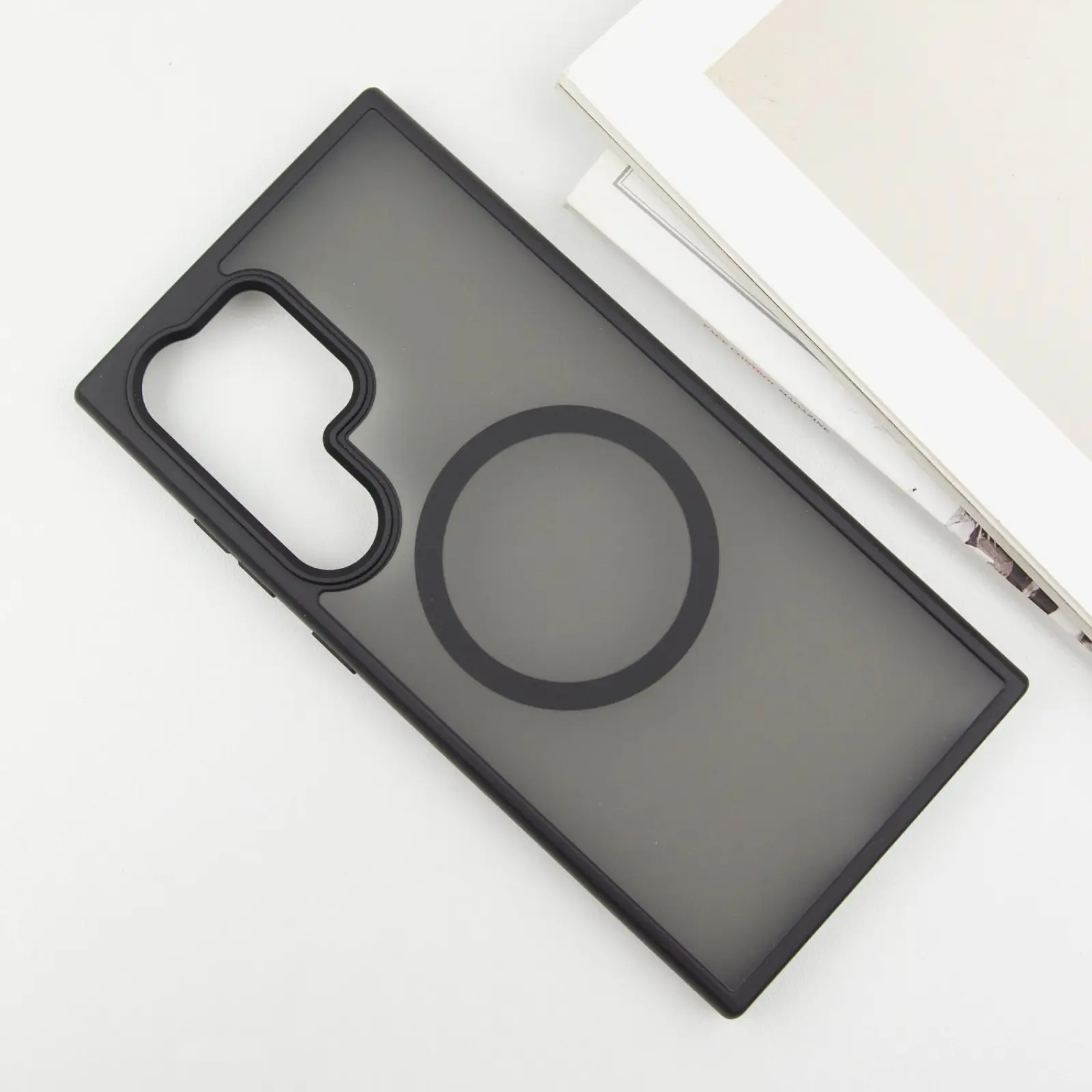 Чехол Ummi Colorful with MagSafe для Samsung Galaxy S26 Ultra, Черный / Black 1, TPU+PC, купить оптом с доставкой