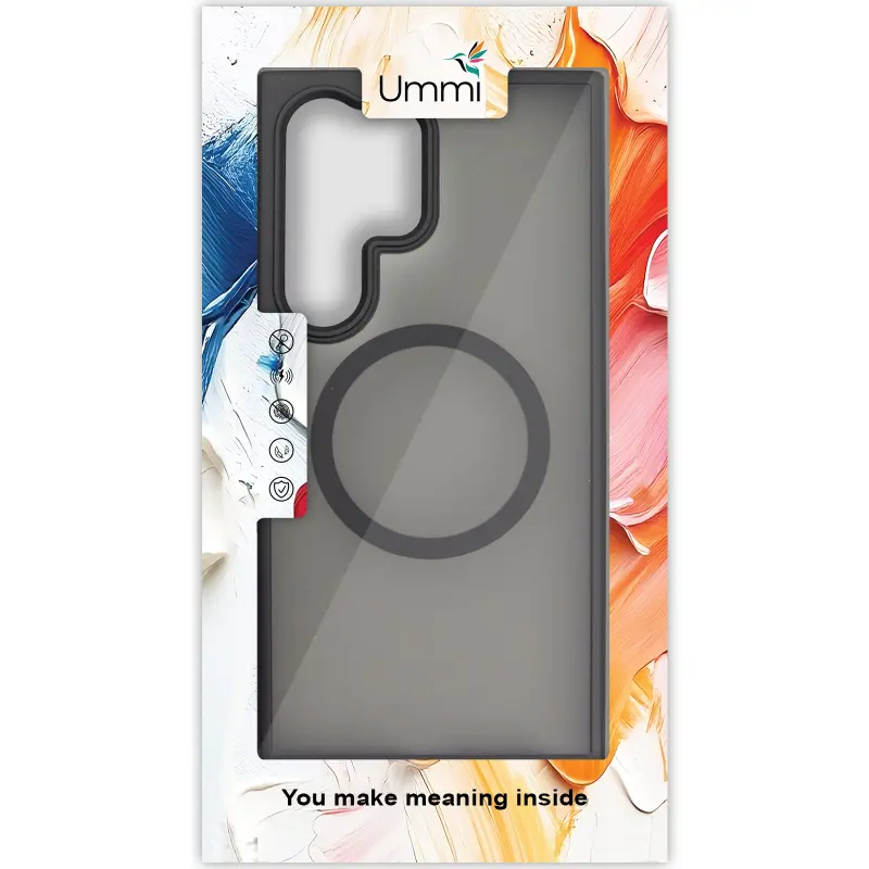 Чехол Ummi Colorful with MagSafe для Samsung Galaxy S26 Ultra, Черный / Black 5, TPU+PC, купить оптом с доставкой