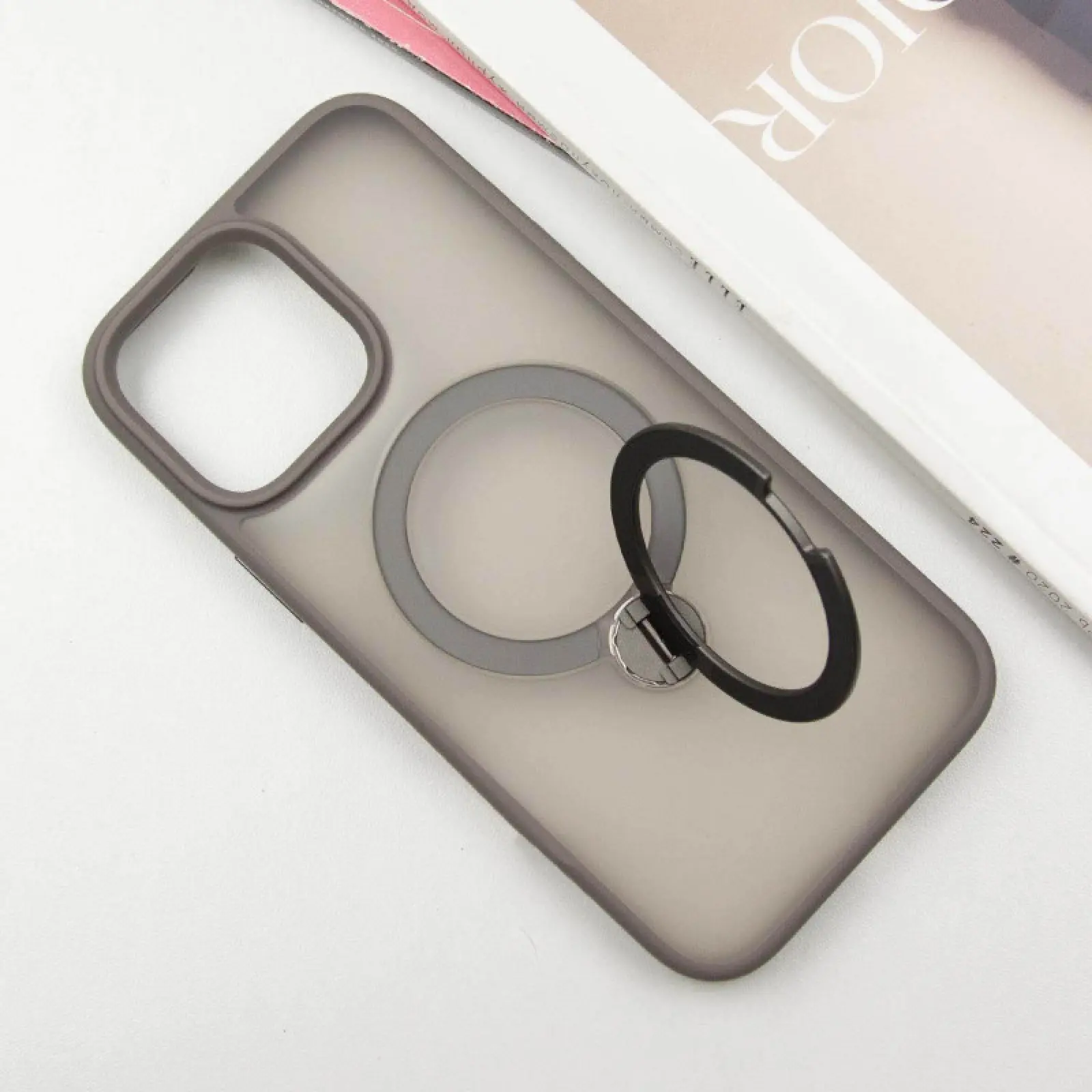 Чохол Ummi Colorful with MagSafe HQ Ring для Apple iPhone 15 (6.1"), Grey 2, TPU+PC, купити оптом з доставкою