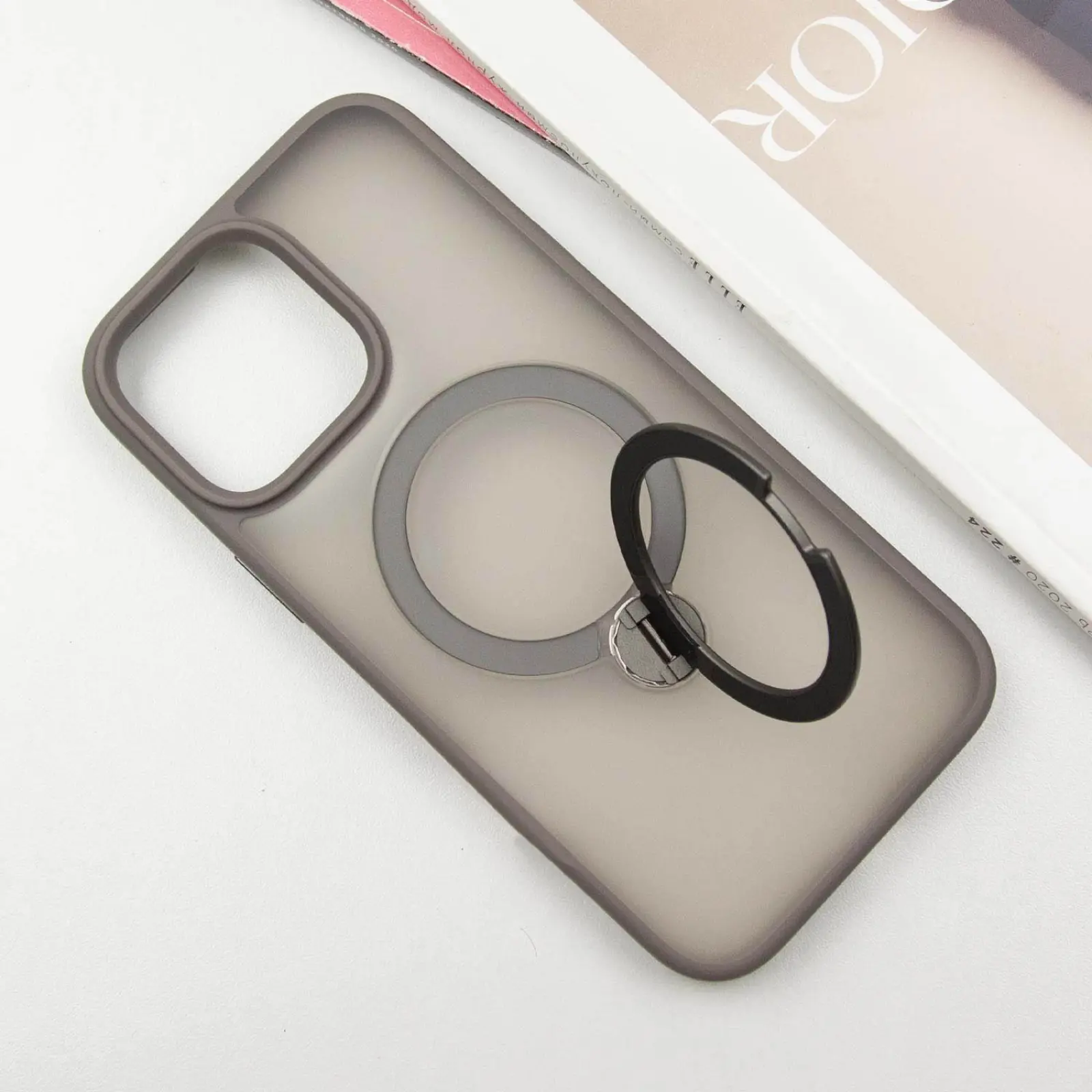 Чехол Ummi Colorful with MagSafe HQ Ring для Apple iPhone 15 Pro (6.1"), Grey 2, TPU+PC, купить оптом с доставкой