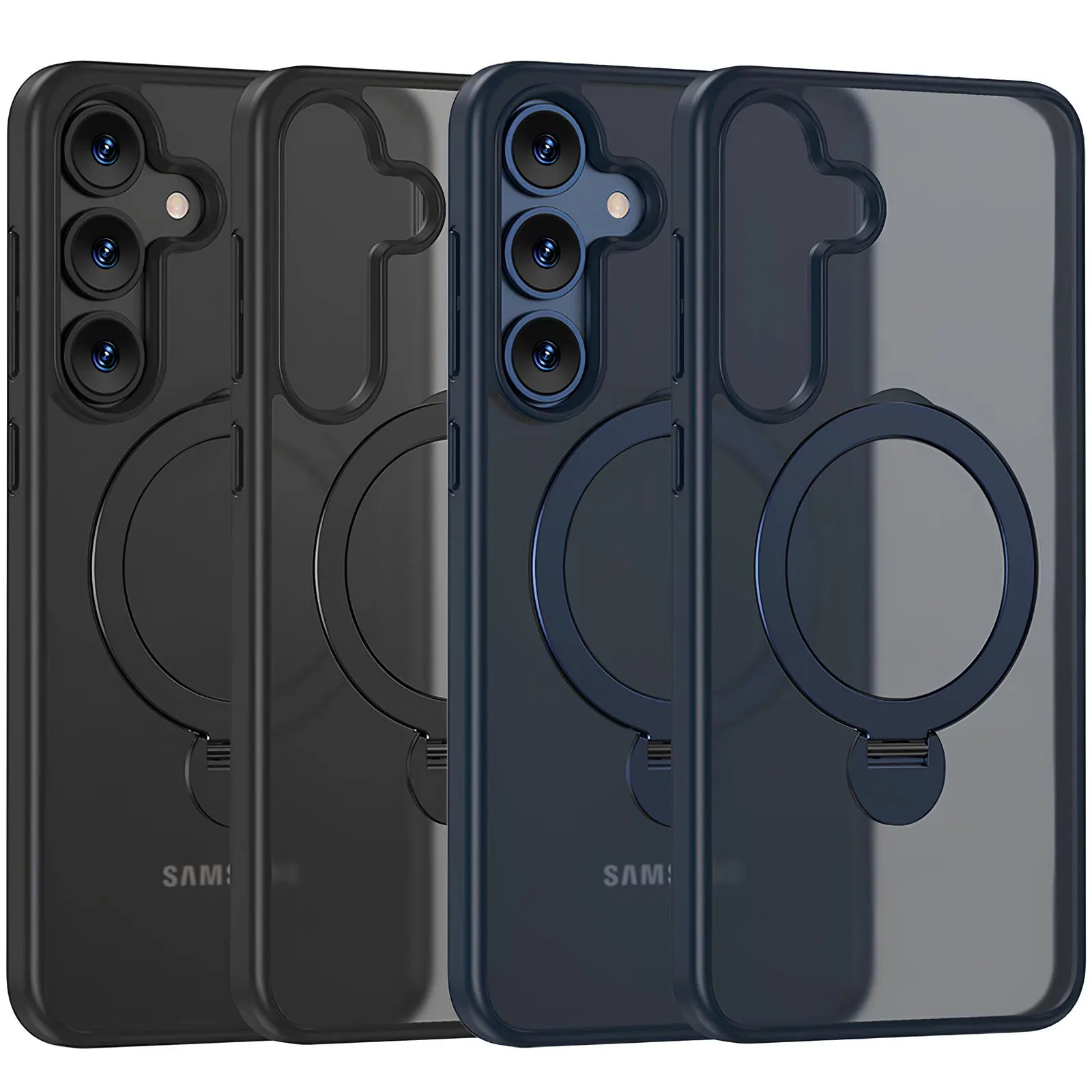 Чехол Ummi Colorful with MagSafe HQ Ring для Samsung Galaxy S24+, TPU+PC, купить оптом с доставкой