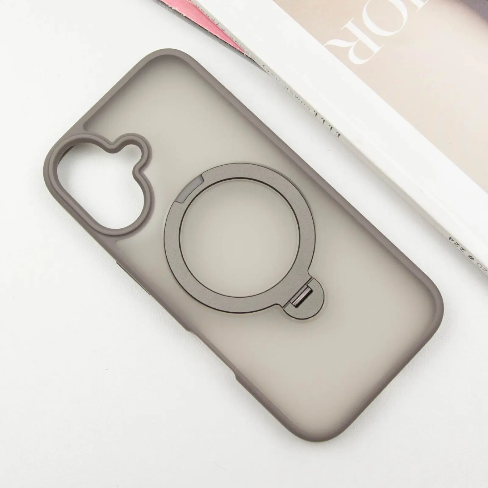 Чехол Ummi Colorful with MagSafe HQ Ring для Apple iPhone 16 (6.1"), Grey 1, TPU+PC, купить оптом с доставкой