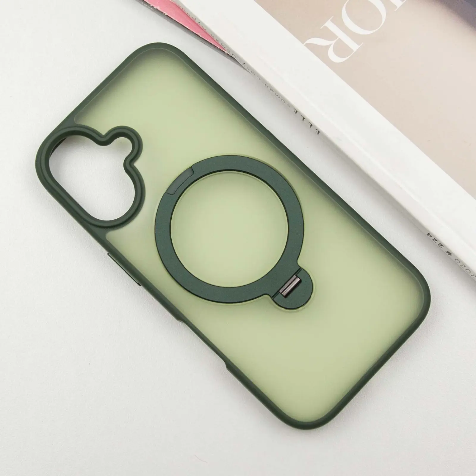 Чехол Ummi Colorful with MagSafe HQ Ring для Apple iPhone 16 (6.1"), Green 1, TPU+PC, купить оптом с доставкой