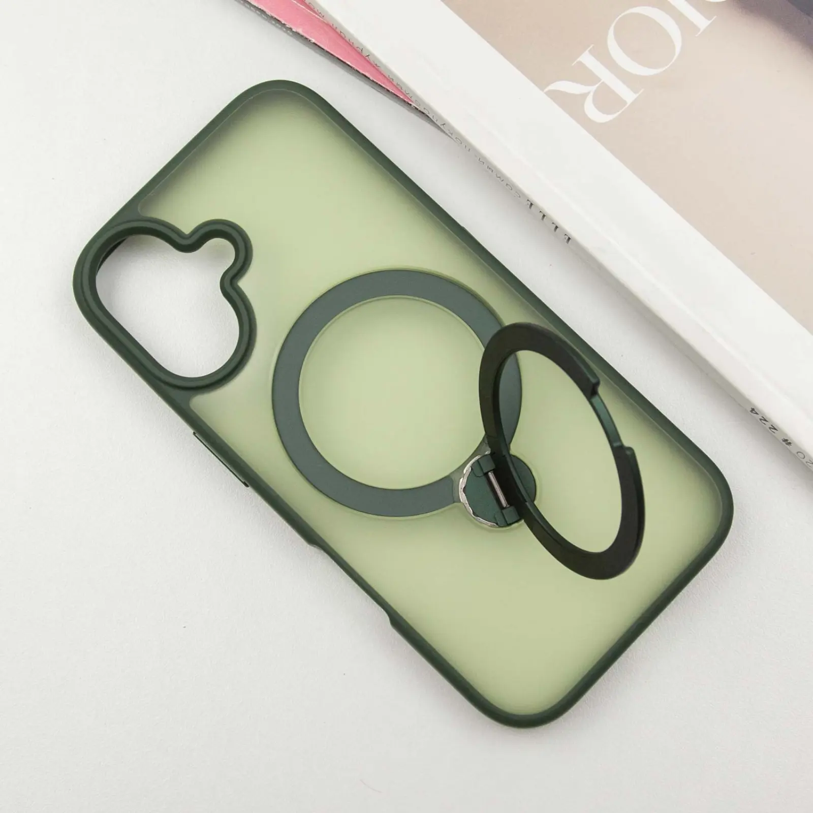 Чехол Ummi Colorful with MagSafe HQ Ring для Apple iPhone 16 (6.1"), Green 2, TPU+PC, купить оптом с доставкой