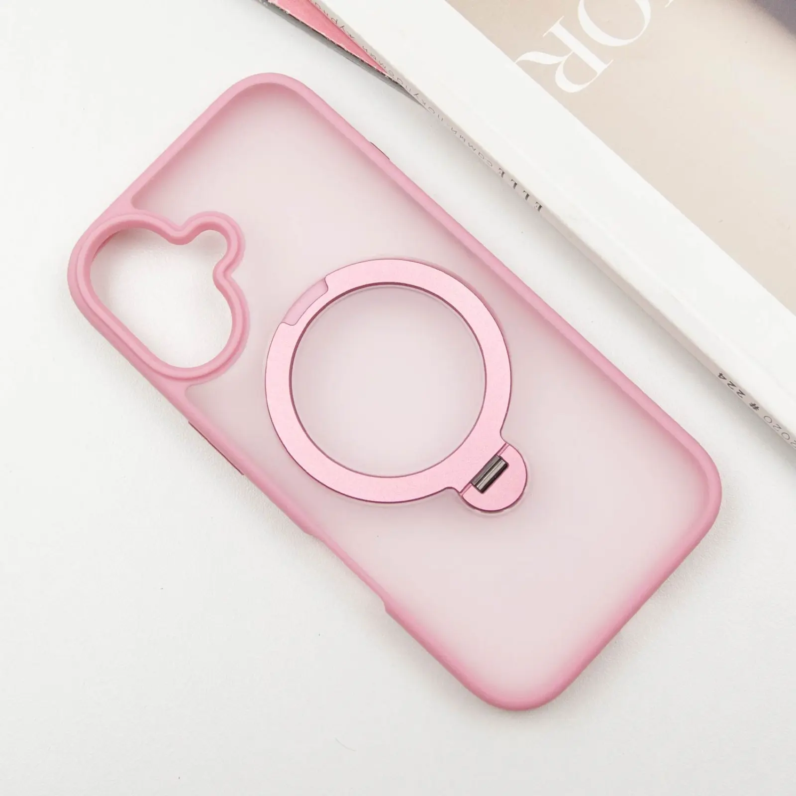 Чехол Ummi Colorful with MagSafe HQ Ring для Apple iPhone 16 (6.1"), Pink 1, TPU+PC, купить оптом с доставкой
