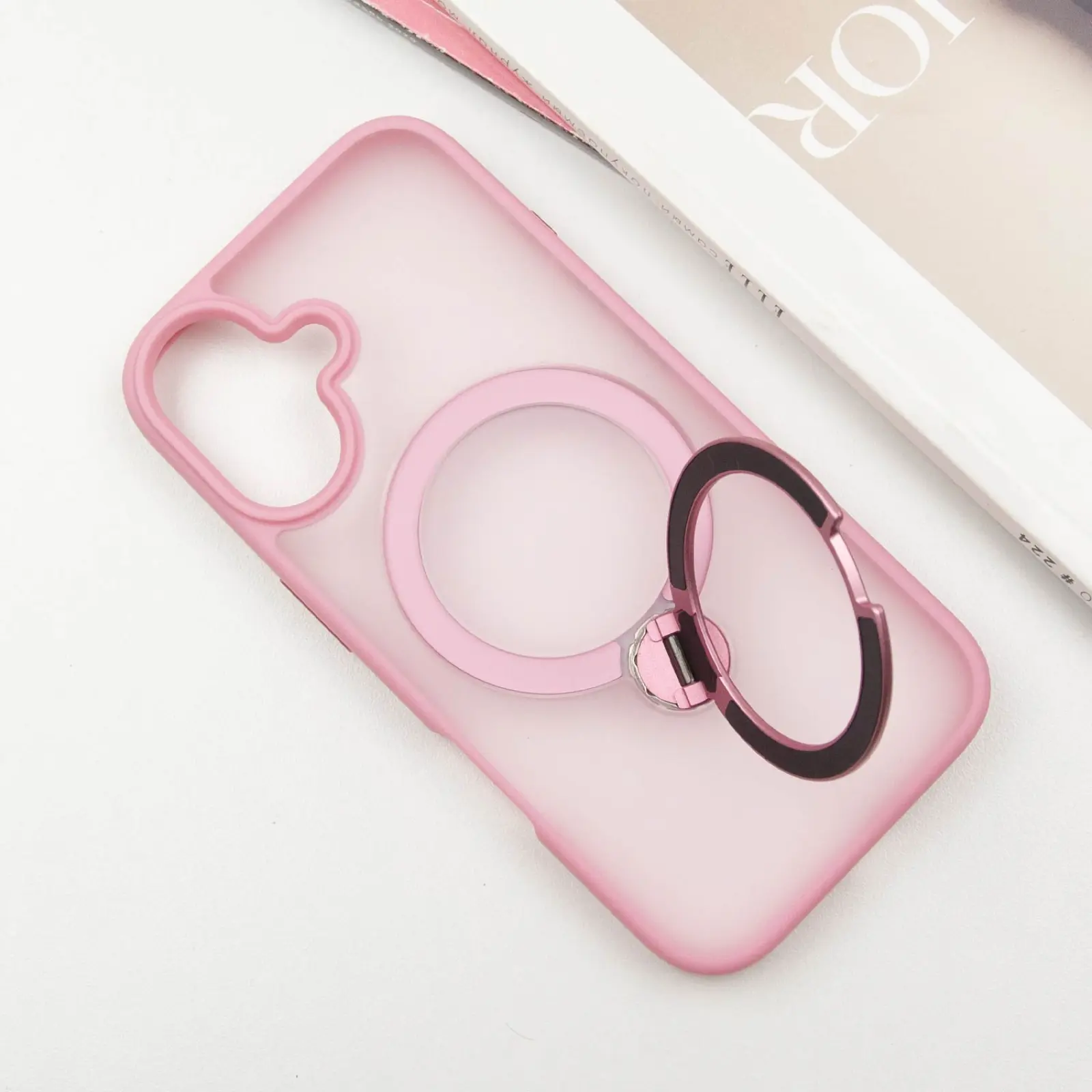 Чехол Ummi Colorful with MagSafe HQ Ring для Apple iPhone 16 (6.1"), Pink 2, TPU+PC, купить оптом с доставкой