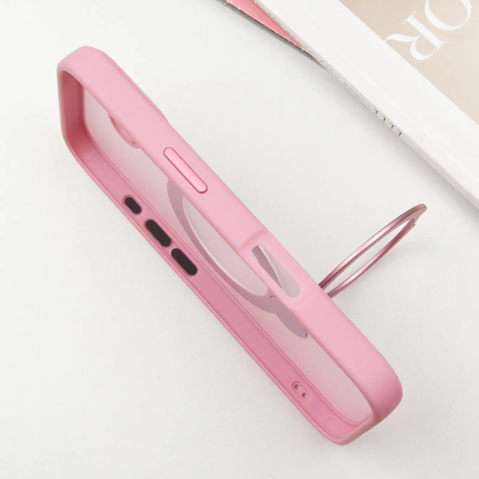 Чехол Ummi Colorful with MagSafe HQ Ring для Apple iPhone 16 (6.1"), Pink 3, TPU+PC, купить оптом с доставкой