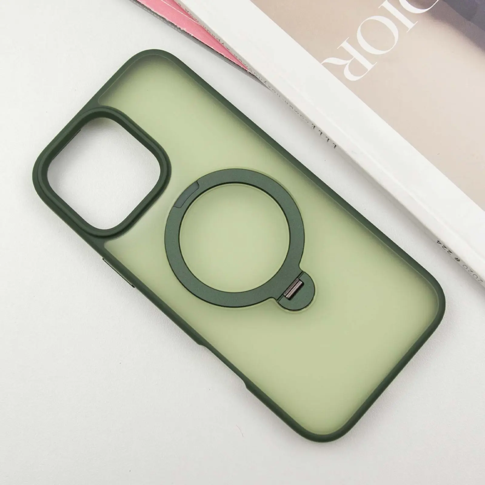 Чехол Ummi Colorful with MagSafe HQ Ring для Apple iPhone 16 Pro Max (6.9"), Green 1, TPU+PC, купить оптом с доставкой