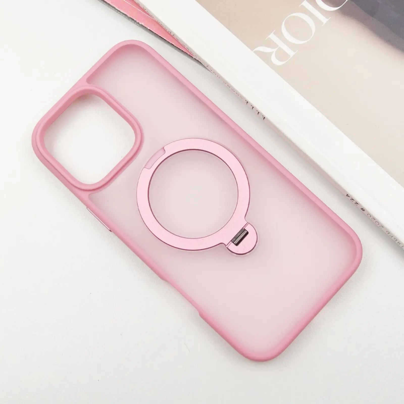 Чехол Ummi Colorful with MagSafe HQ Ring для Apple iPhone 16 Pro Max (6.9"), Pink 1, TPU+PC, купить оптом с доставкой