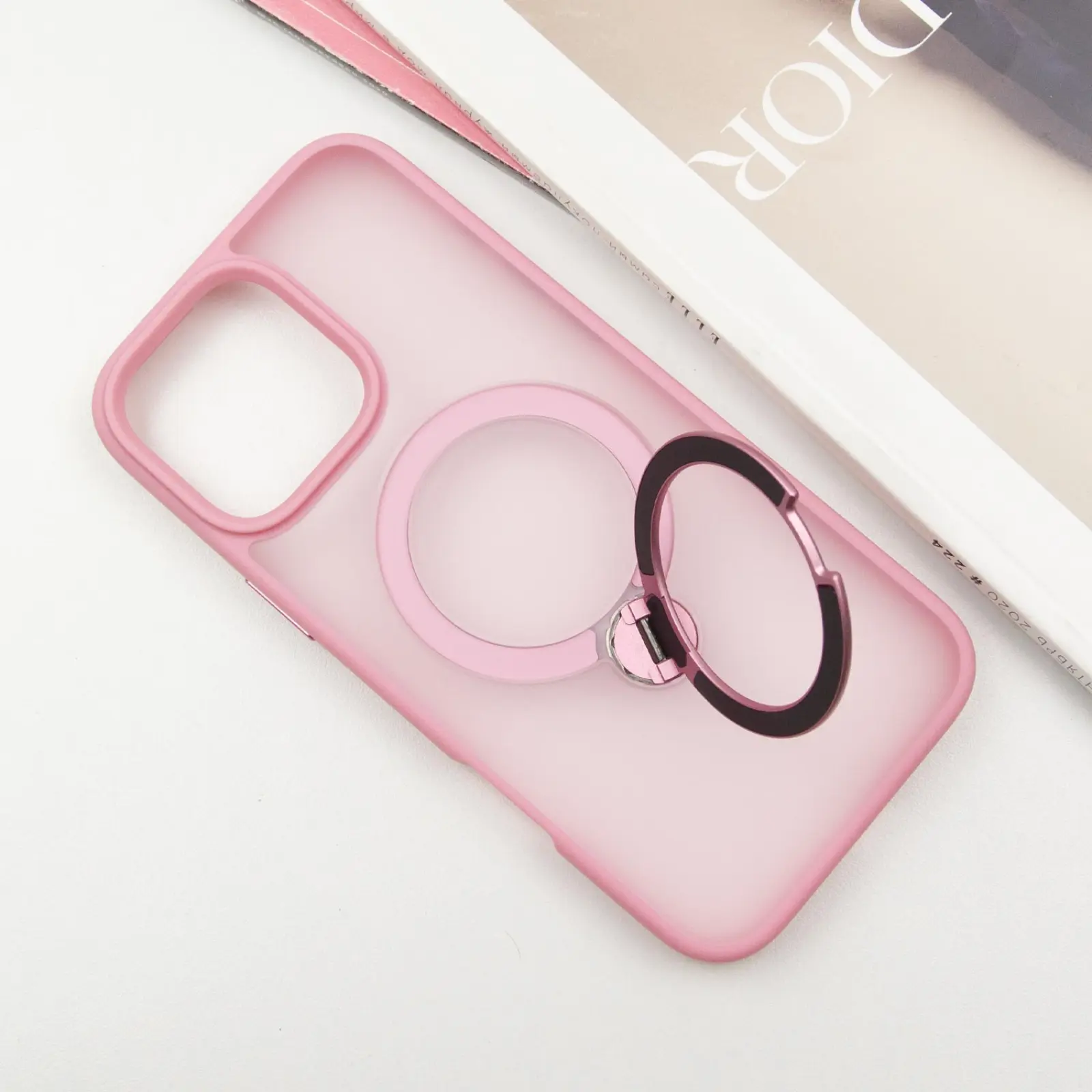 Чехол Ummi Colorful with MagSafe HQ Ring для Apple iPhone 16 Pro Max (6.9"), Pink 2, TPU+PC, купить оптом с доставкой