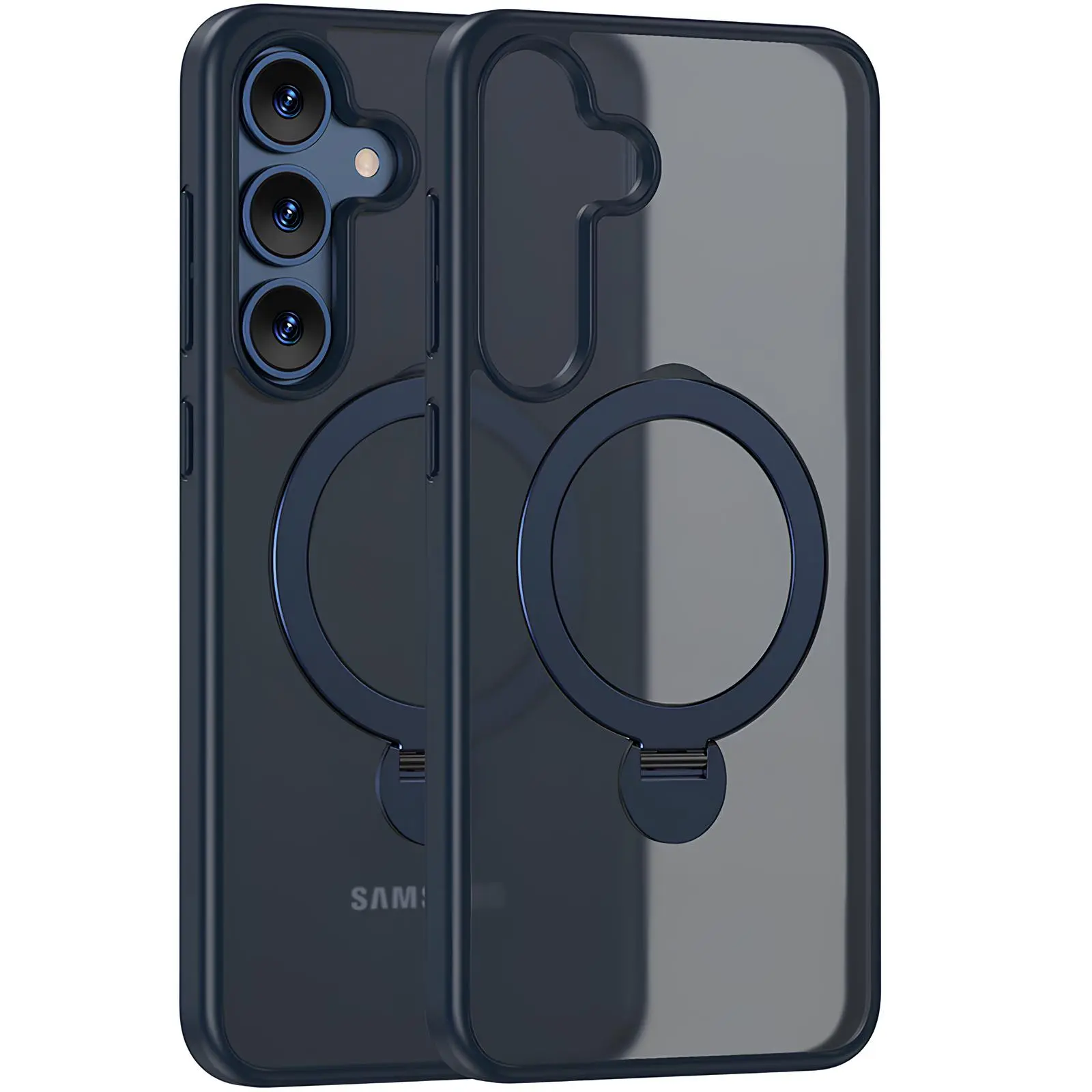 Чехол Ummi Colorful with MagSafe HQ Ring для Samsung Galaxy S25+, Dark Blue, TPU+PC, купить оптом с доставкой