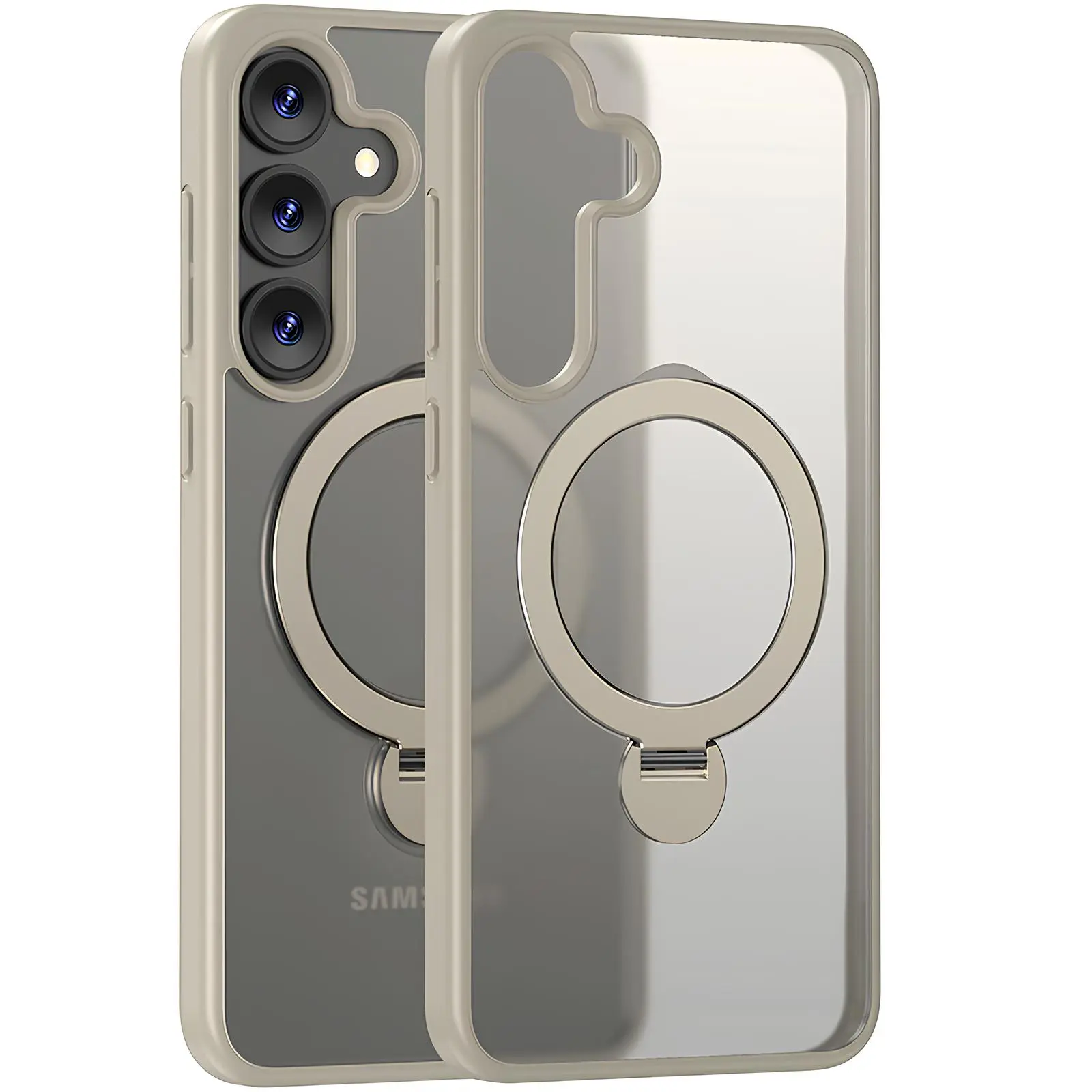 Чехол Ummi Colorful with MagSafe HQ Ring для Samsung Galaxy S25+, Light Grey, TPU+PC, купить оптом с доставкой