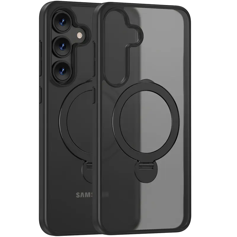 Чехол Ummi Colorful with MagSafe HQ Ring для Samsung Galaxy S26, Black, TPU+PC, купить оптом с доставкой