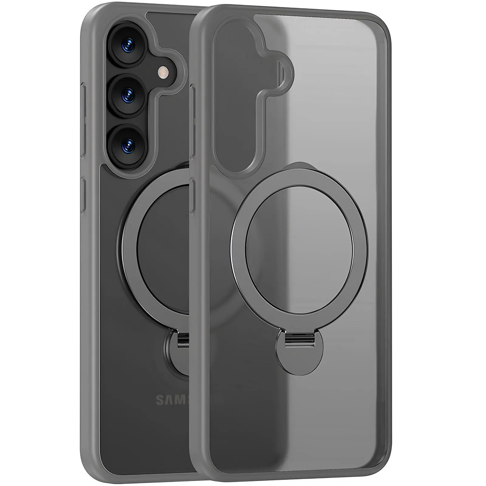 Чехол Ummi Colorful with MagSafe HQ Ring для Samsung Galaxy S26+, Grey, TPU+PC, купить оптом с доставкой