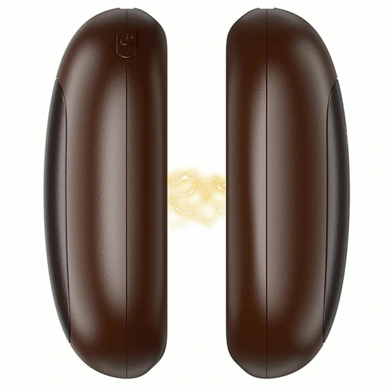 Уценка Портативный обогреватель для рук Hoco J167 Coffee bean magnetic split 2500 mAh, Вскрытая упаковка / Brown 2, купить оптом с доставкой