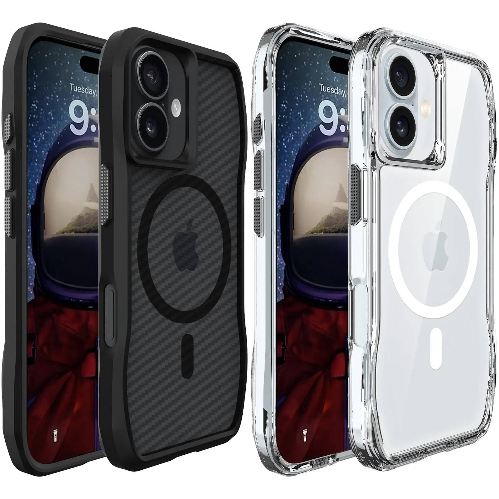 Чехол TPU Space Octagon with MagSafe для Apple iPhone 16 (6.1"), TPU, купить оптом с доставкой