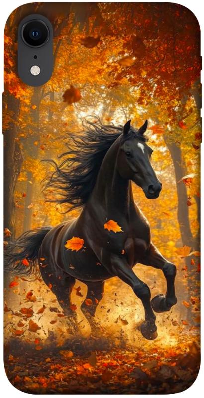 Чехол itsPrint Autumn Horse для Apple iPhone XR (6.1"), животные, купить оптом с доставкой